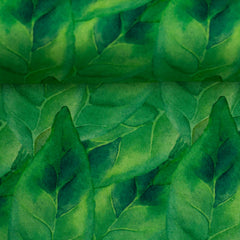 Reststück: 2,00m - Viskosestoff Anta Green Leaves