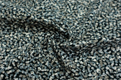 Reststück: 1,10m - Viskose Stretch Stoff Colorful Sprinkles grau