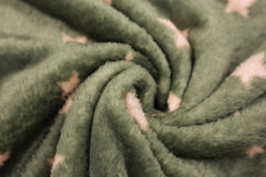Wellness Fleece Mini Stars - grün