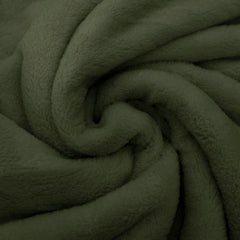 Reststück: 2,00m Wellness Fleece uni dunkelgrün