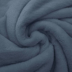 Reststück: 1,00m Wellness Fleece uni rauchblau