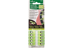 10 Wonder Clips CLOVER neongrün