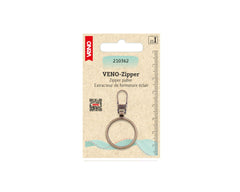 Zipper VENO Ring - altmessing - 210362