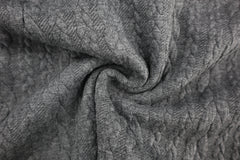 Zopfstrick Jacquard Fenja - 7002 dunkelgrau