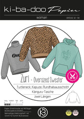 Schnittmuster Kibadoo Damen Zuri - Oversized Sweater