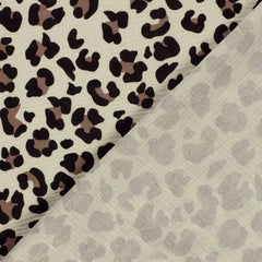 Double Gauze Musselin Colour Leoprint