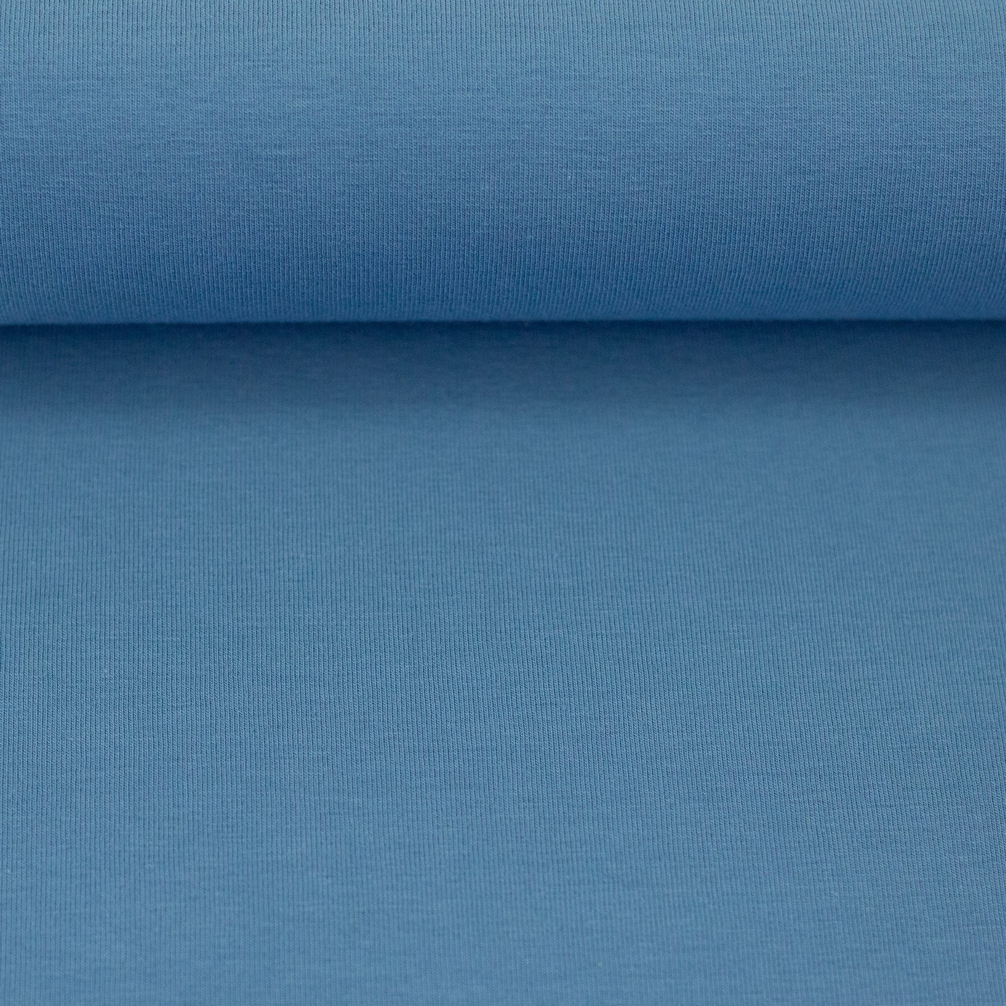 French Terry Maike Uni taubenblau - Saison HW26/27 bei Der Buntspecht