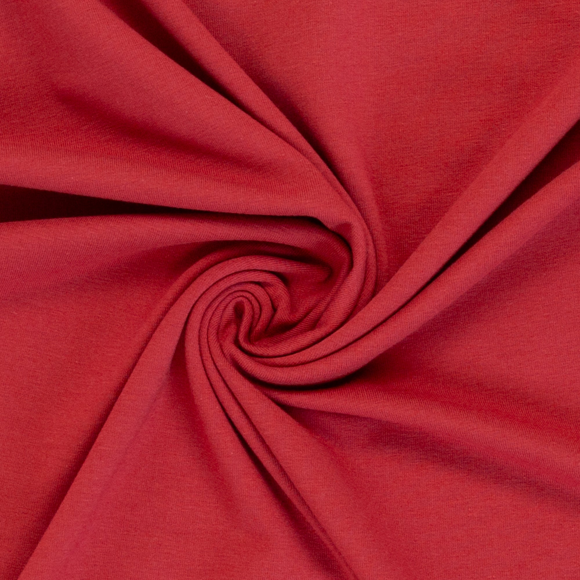 French Terry Maike Uni rubin - Saison HW26/27 bei Der Buntspecht