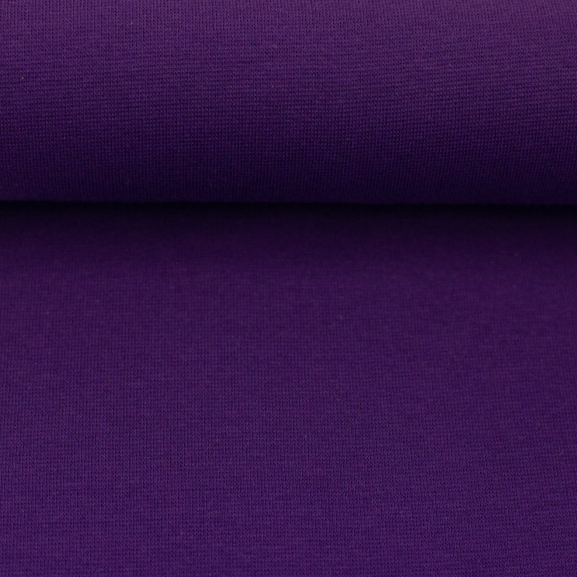 Bündchenstoff Heike Uni violett - Saison HW26/27 bei Der Buntspecht