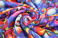 Alpenfleece Digital Crazy Rainbow Monster