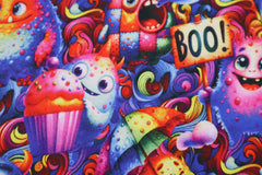 Alpenfleece Digital Crazy Rainbow Monster