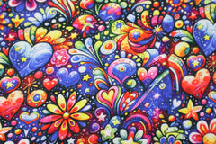 Alpenfleece Digital Funky Flowers & Hearts