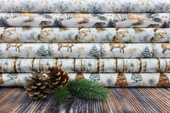 Baumwoll Popeline Cozy Christmas