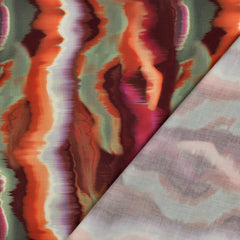 Baumwoll Satin Digital Stripes by Poppy bei Der Buntspecht