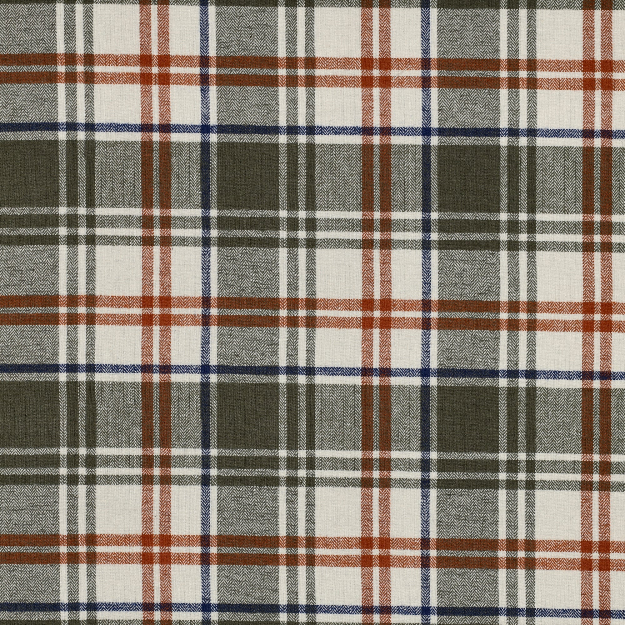 Baumwollflanell mit herbstlichem Karomuster in 2 Farben vom Buntspecht Shop
