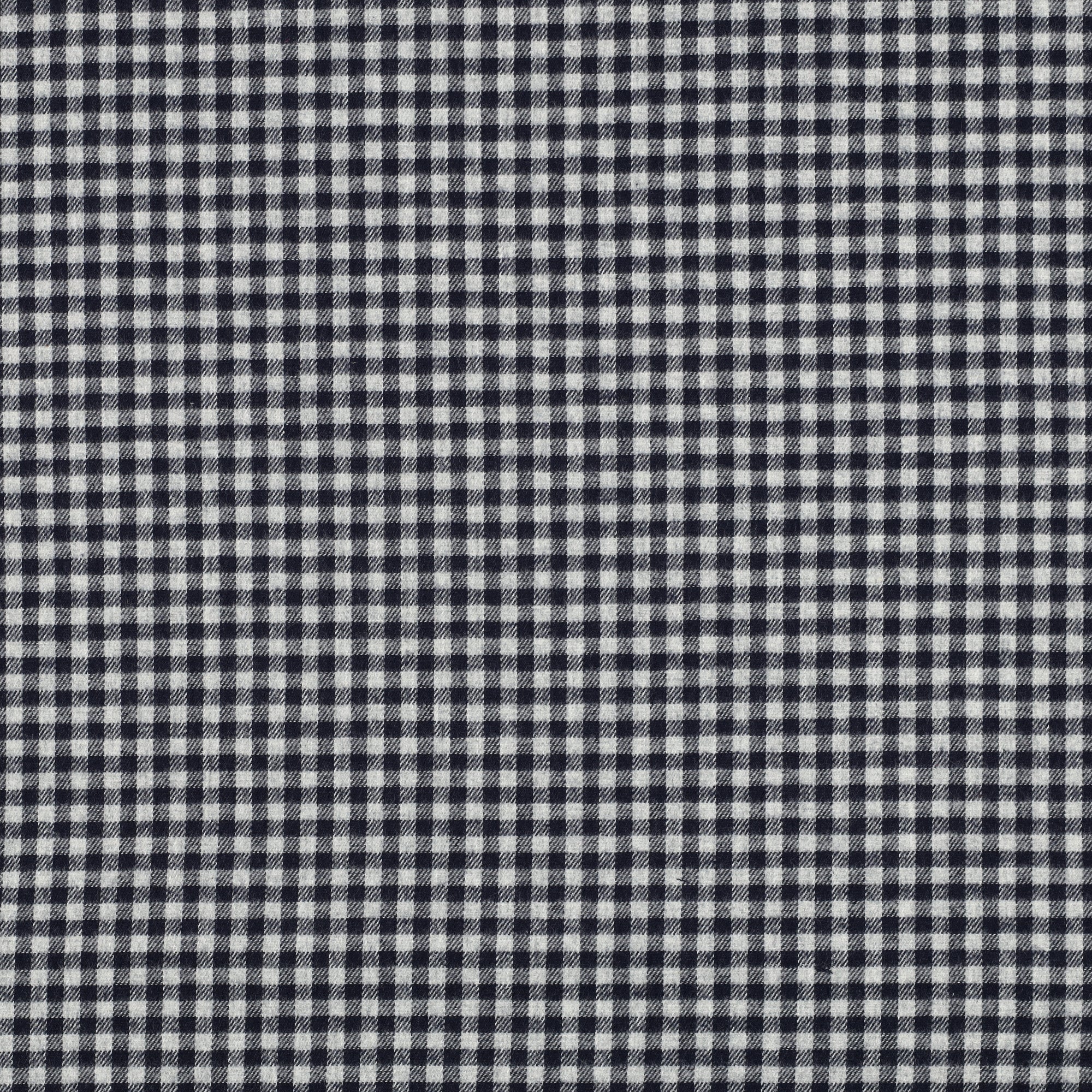 Baumwollflanell mit grauen und blauen Karos vom Buntspecht Shop