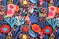 Baumwolljersey Buntes Blumenfeld