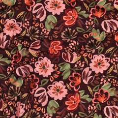 Baumwolljersey digital Flowers Autumn by Poppy bei der Buntspecht