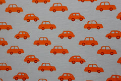 Baumwolljersey Orange Cars bei Der Buntspecht