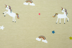 Baumwolljersey Rainbow Unicorn