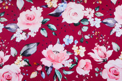 Baumwolljersey Rosen by Glitzerpüppi