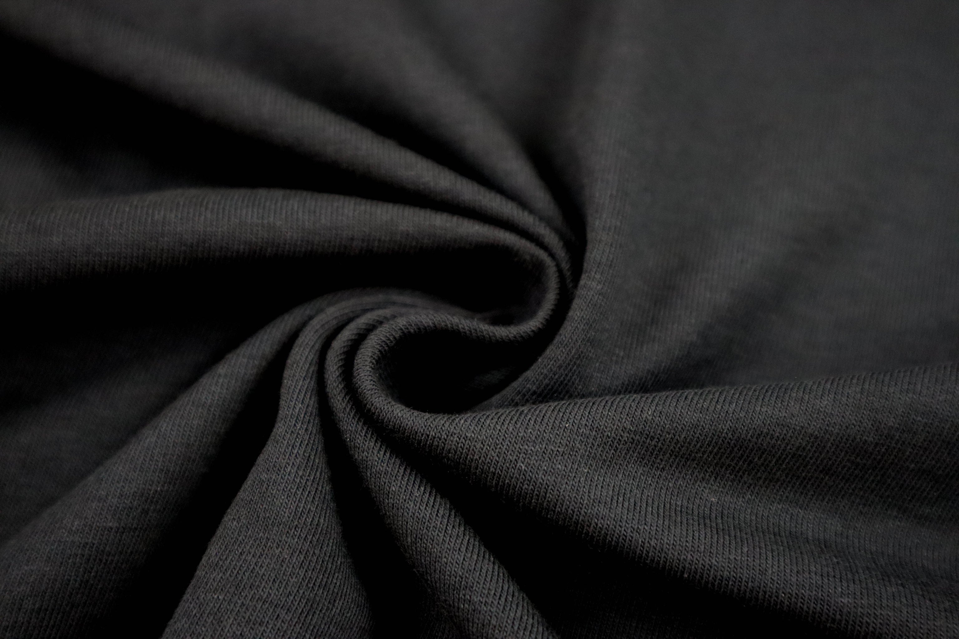 Baumwolljersey Uni Anja in schwarz bei Der Buntspecht-Shop