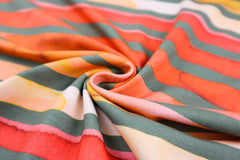 Baumwolljersey Watercolor Stripes