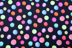 Baumwoll Popeline Digital Colorful Dots