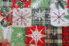 Dekostoff Christmas Patchwork