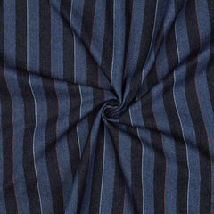 Denim Jeans Jacquard Stripes Indigo bei Der Buntspecht Shop