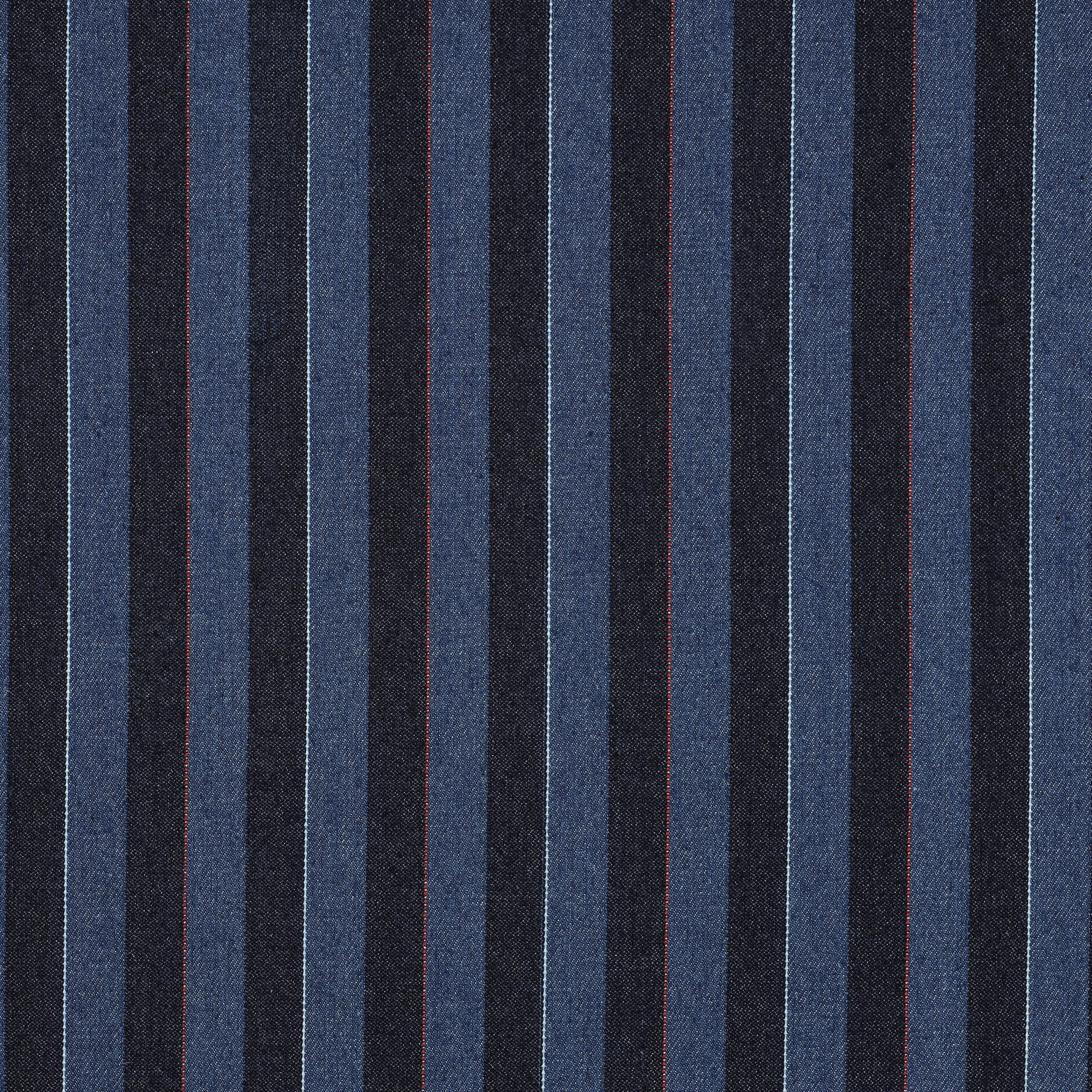 Denim Jeans Jacquard Stripes Indigo bei Der Buntspecht Shop