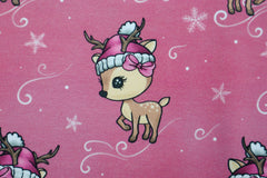 French Terry angeraut Weihnachtshirsch by Glitzerpüppi