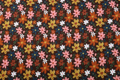 French Terry Digital Autumn Flowers