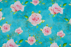 French Terry Glitzer Rosen by Glitzerpüppi