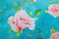 French Terry Glitzer Rosen by Glitzerpüppi