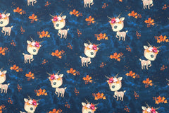 French Terry Herbst Hirsch by Glitzerpüppi