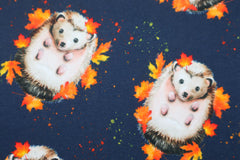 French Terry Herbst Igel by Glitzerpüppi