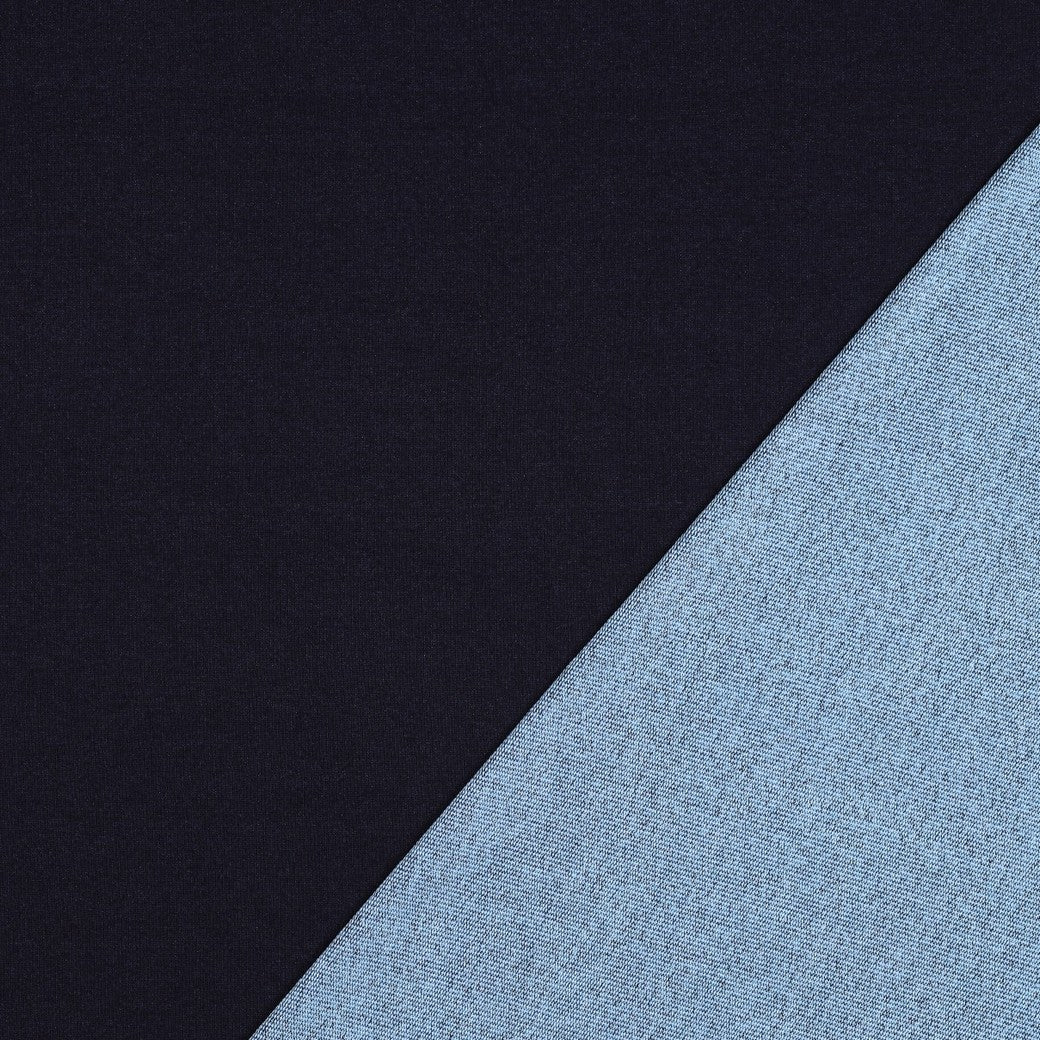 French Terry Indigo Blue by Poppy bei Der Buntspecht
