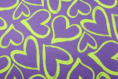 French Terry Neon Hearts