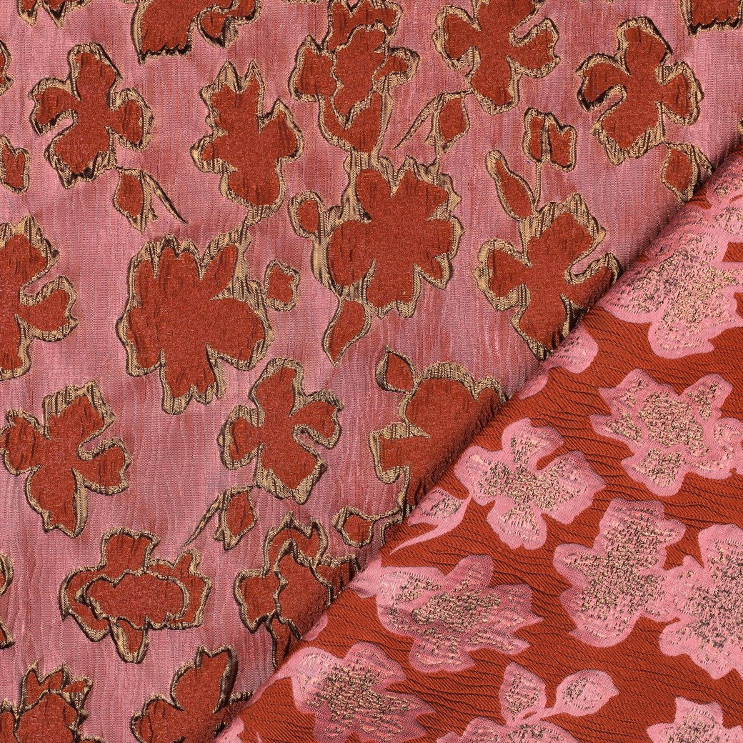 Jacquard Flowers Pink by Poppy bei Der Buntspecht