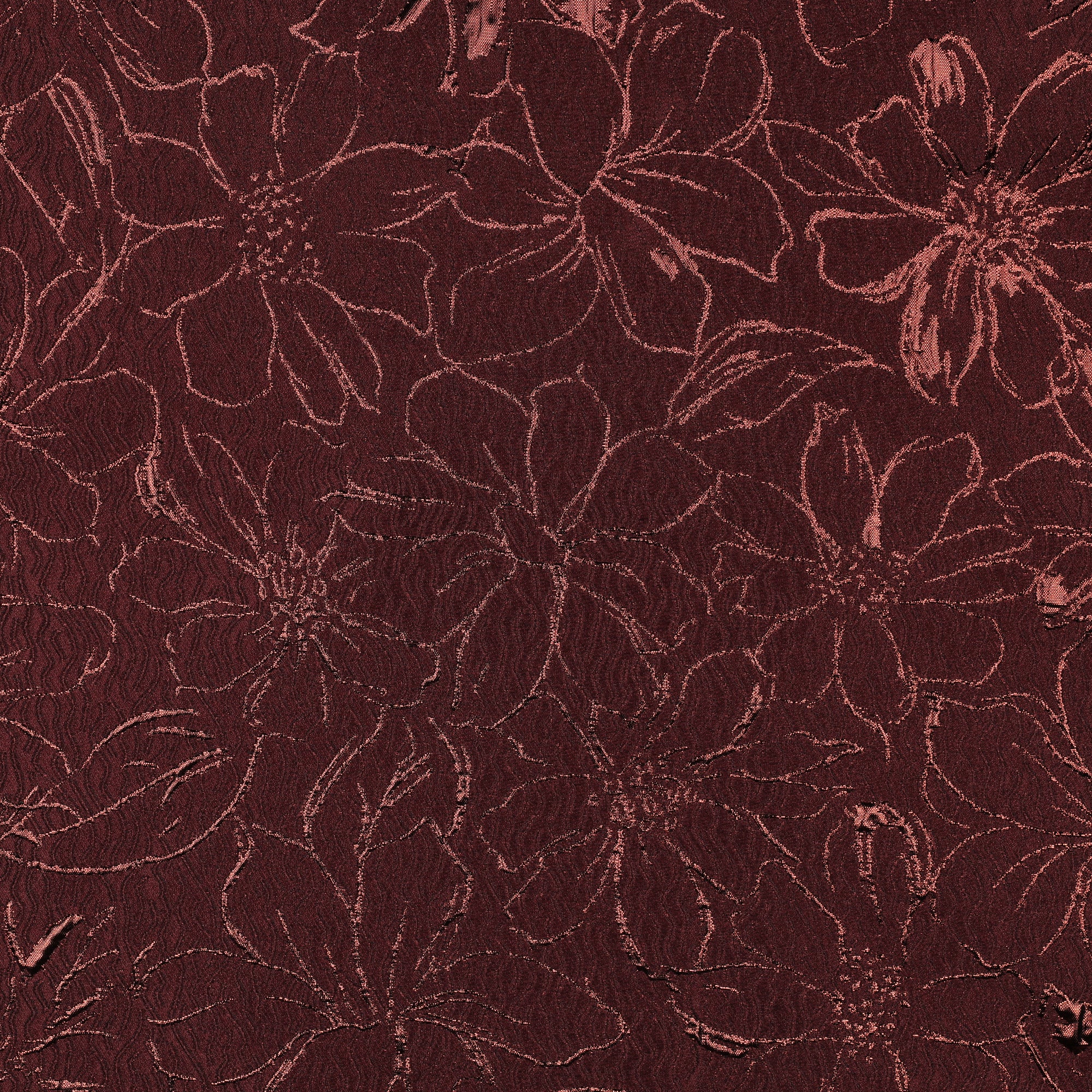Strukturierter Jacquard Stoff mit glänzenden Blumen in 2 Farben vom Buntspecht Shop