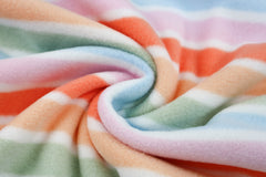 Polarfleece Pastellstreifen