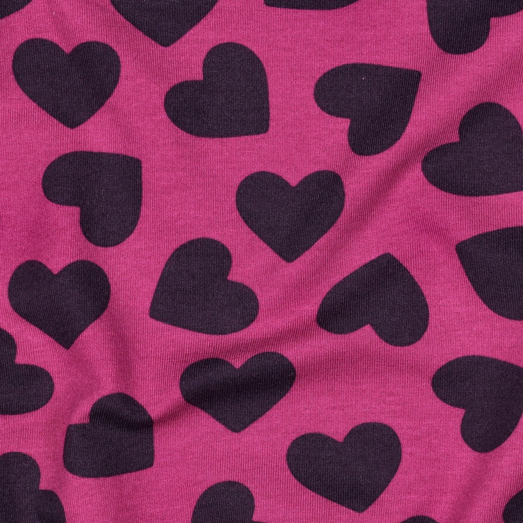 Soft Sweat Stoff Hearts by Poppy bei Der Buntspecht