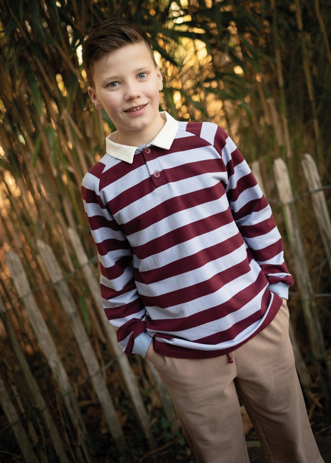 Soft Sweatshirt Stoff Bold Stripes Nähbeispiel by Poppy bei Der Buntspecht