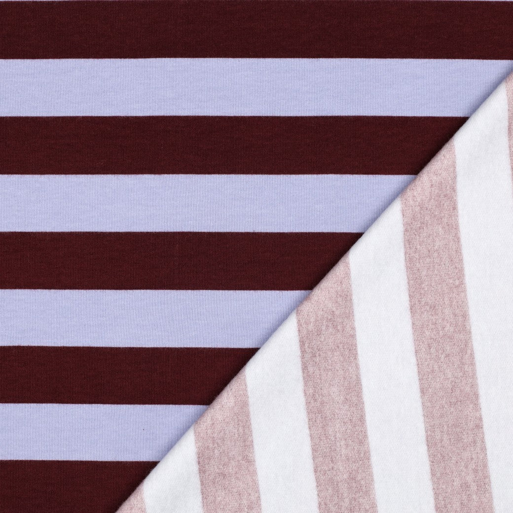 Soft Sweatshirt Stoff Bold Stripes by Poppy bei Der Buntspecht