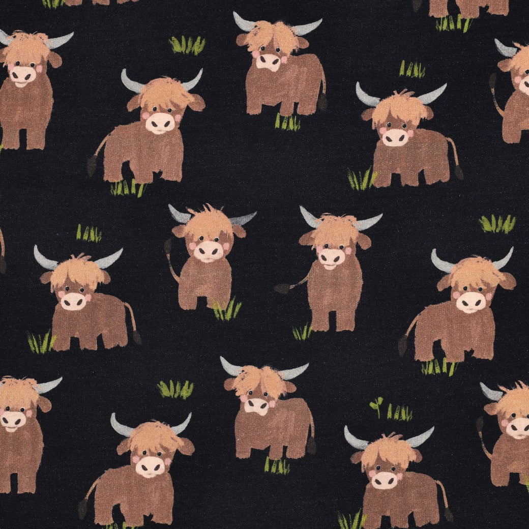 Sweat Stoff Digital Cows by Poppy bei Der Buntspecht
