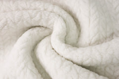 Teddy Plüsch Boucle Zopfmuster SH
