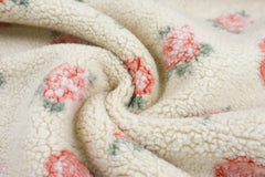 Teddy Stoff Jacquard Cute Roses