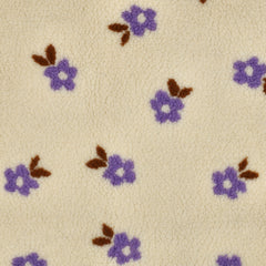 Teddystoff Jacquard Flowers Ecru by Poppy bei Der Buntspecht