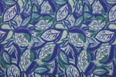 Viskosejersey Digital Paisley Leaves